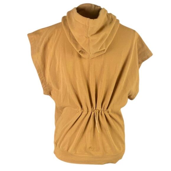 Zyia Active Womens Yellow Hoodie Pullover Short Sleeve Top Small - Picture 4 of 7